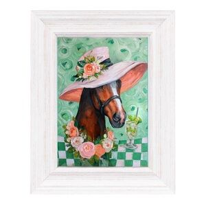 Derby Horse & Cocktail Framed Art